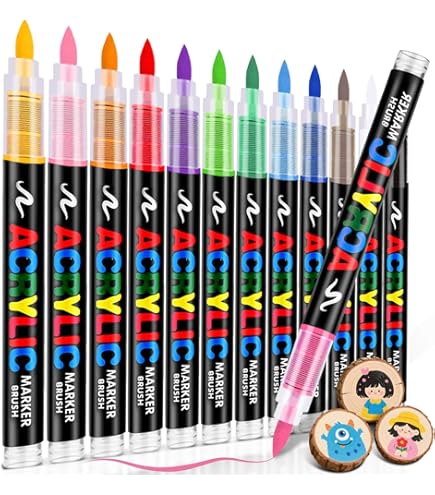 Amazon | Guangna 240アクリルペイントマーカー 筆先アクリルペイント